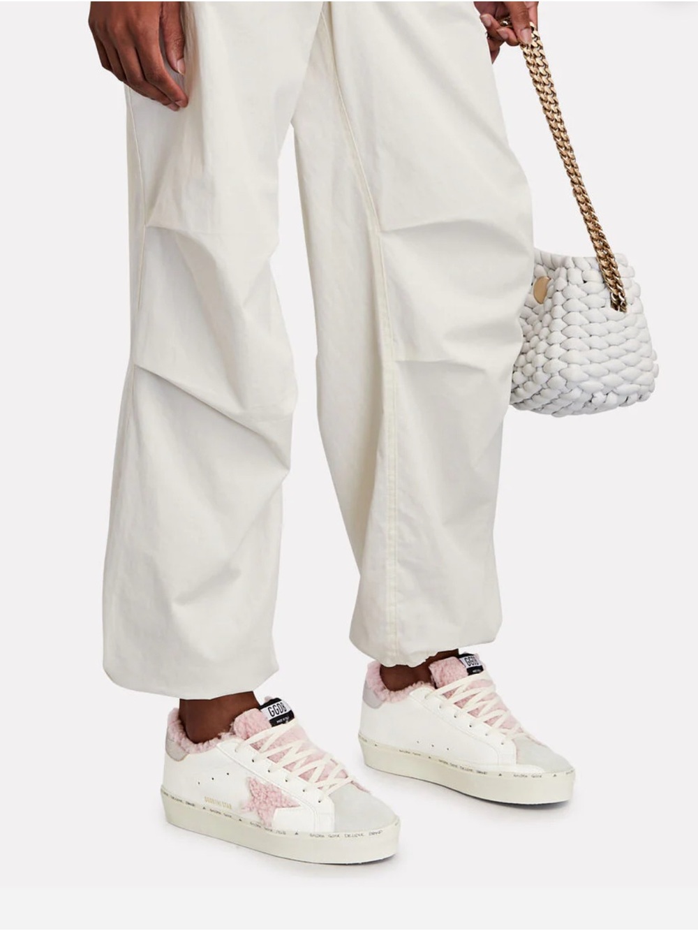 Golden Goose Hi-Star shearling-lined leather suede sneakers - Picture 14 of 15